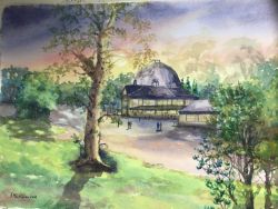 Kathy MacMillan 150th Exhibition watercolour painting